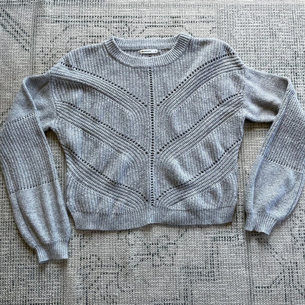VGUC Marine Layer Olivia Crewneck Sweater, Size Small, Gray